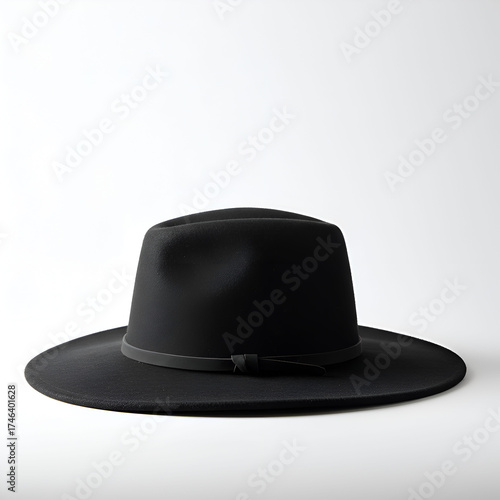 A stylish hat isolated on a white background, highlighting its shape, texture, and classic design with clean minimal presentation.