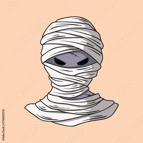 Mummy Illustration for Halloween