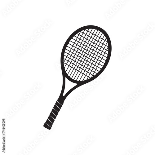 tennis racket silhouette