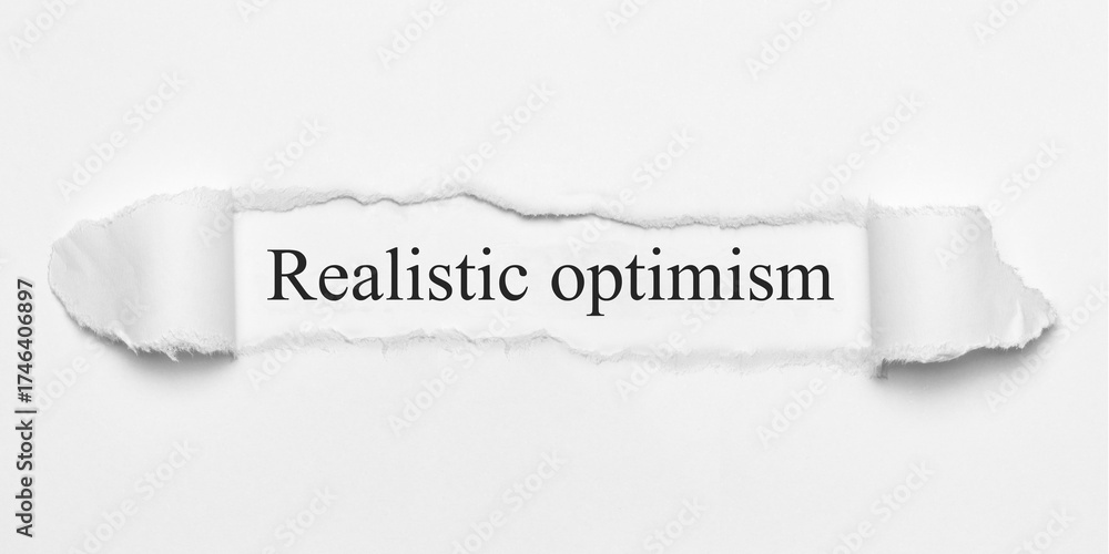 Obraz premium Realistic optimism