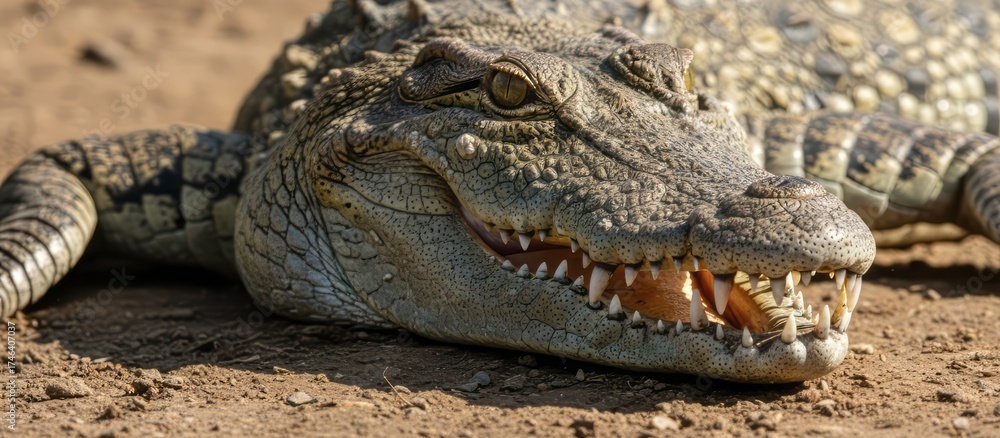 Obraz premium crocodile in the zoo