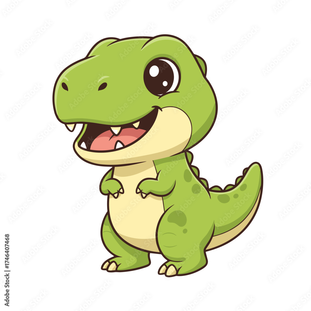 Fototapeta premium Cute Cartoon Trex