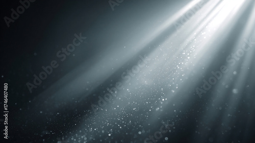 キラキラ モノクロ 光が差し込む背景素材