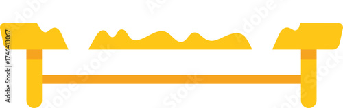 Gold bars placed on balance scale, representing investment, finance, and economic stability