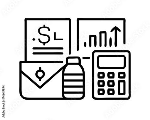 Illustration of financial planning and healthcare expenses