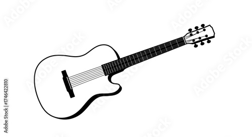 Isolated black and white piano keyboard for music and entertainment