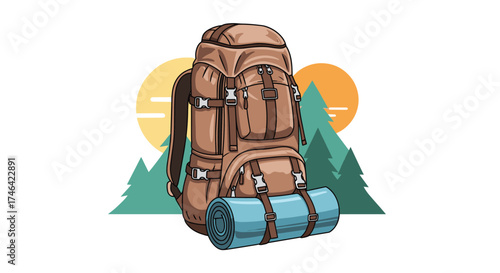 Explore nature with this essential camping backpack for outdoor adventures.