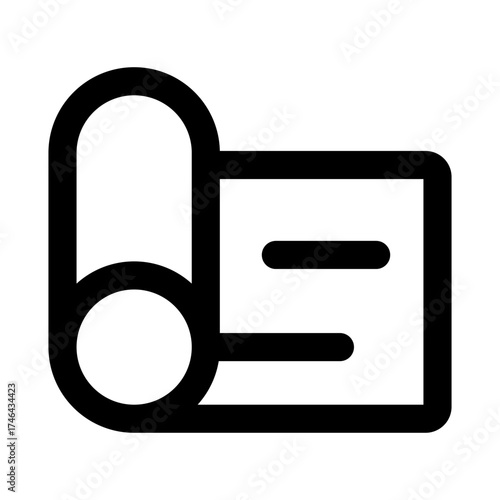 Modern flat yoga mat icon set for wellness, fitness, and mindful lifestyle design