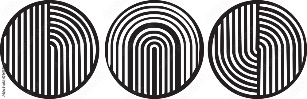 Fototapeta premium black and white abstract vector illustration