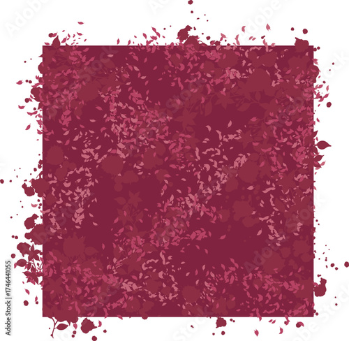 simple abstract leaves wine burgundy  background perfect for hijab pattern design