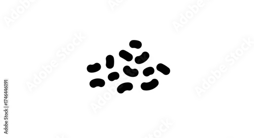 Vibrant orange shrimp illustration on white background aquatic life concept