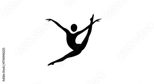 Weightlifter squatting with barbell isolated on white background fitness concept