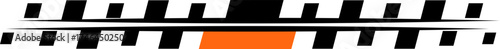 Racing cars and race car stripes , angled checkered patterns, checkered flag, start and finish line, motocross labels, dynamic lines, motorsport, racing stripe speed, sport decals, tuning stickers