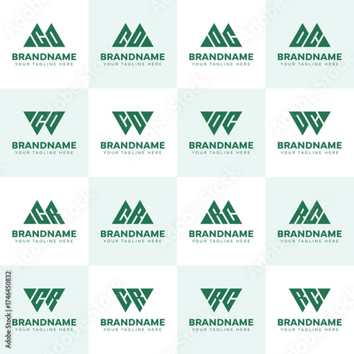 Letters MCO WCO MCR WCR CO CR, suitable for any business
