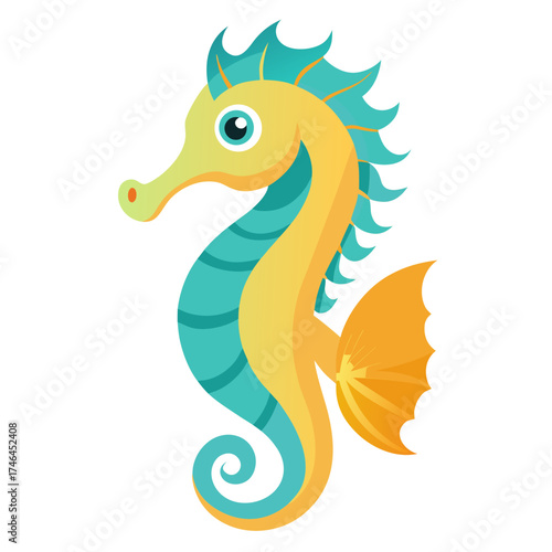 Seahorse Vector AI | Generative Linocut Silhouette Design