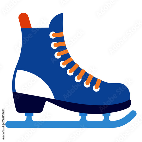 Skates Vector Illustration – Generative AI & Linocut Silhouette Design