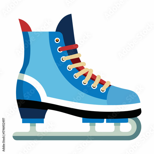 Skates Vector Illustration – Generative AI & Linocut Silhouette Design