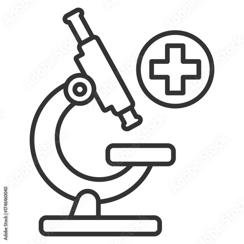 Microscope Outline Icon