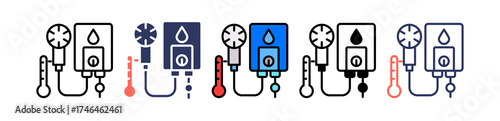 Water Heating Efficiency multiple icon