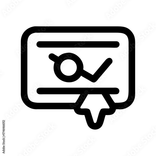 Online form submission with check mark icon