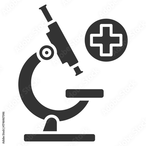 Microscope Solid Icon