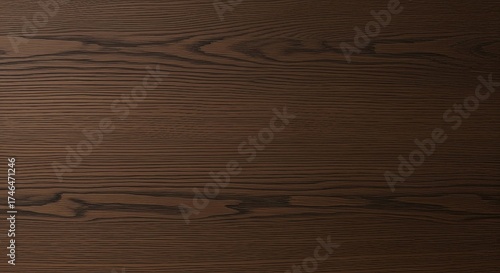 A sophisticated dark oak wood finish showcasing even patterns and sleek lines with a gentle matte effect