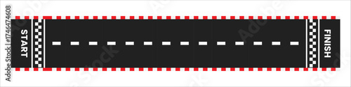 aspalt race track. vector