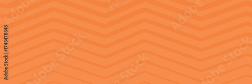 Abstract orange banner flat geometric style. Orange wavy halloween or summer kids horizontal banner, poster, layout and backdrop design template.