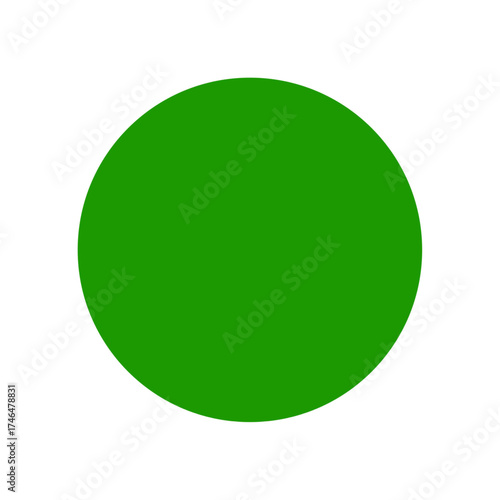 green sphere isolated on white background. Vector illustration