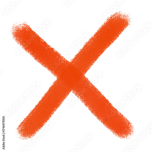 red check mark isolated