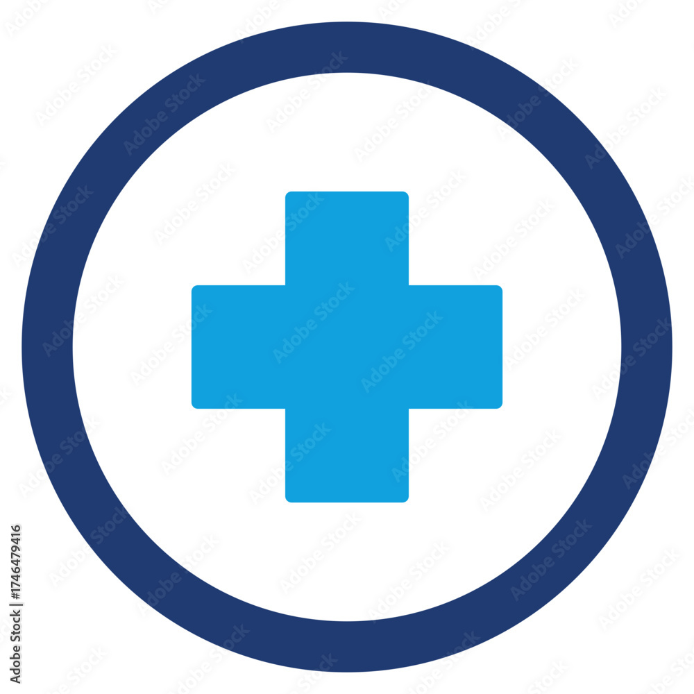 Obraz premium Medical Flat Blue Icon