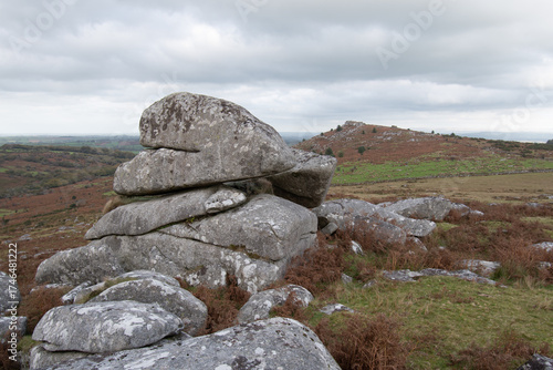 Hawk's Tor from Trewortha Tor Bodmin Moor Cornwall