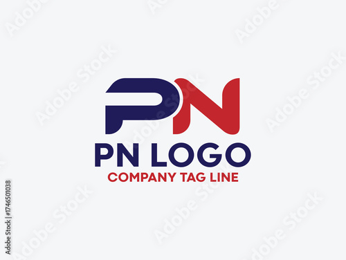 pn logo design vector icon, modern minimal pn word logo letter mark pn logo , creative professional pn logo
