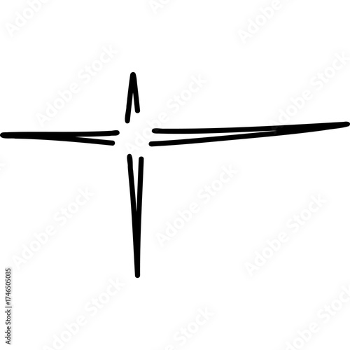 Stylized Star Symbol for Modern and Contemporary Design Use