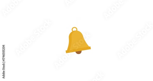 Animated bell icon for notifications Ideal for UI designs alert themes notification branding bell promotions and digital graphics.