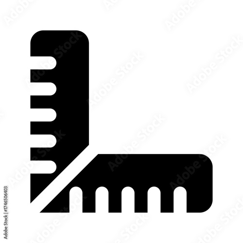 ruler glyph icon