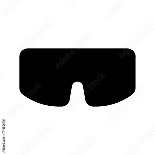 safety glasses glyph icon