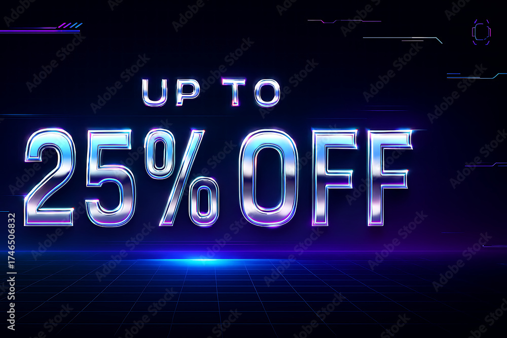 Obraz premium Sale promotion up to twenty five percent off limited time offer discount deals and special promotions
