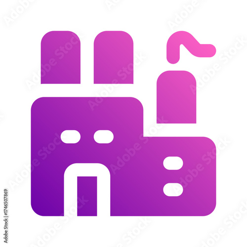 factory gradient icon