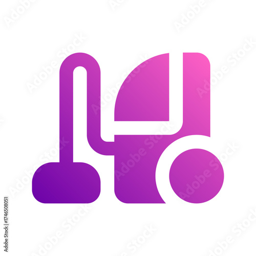 vacuum cleaner gradient icon