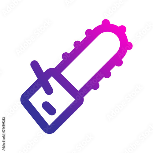 chainsaw gradient icon