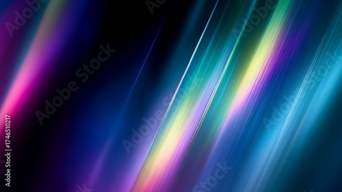 質感のある斜めストリームとティール光のダーク背景