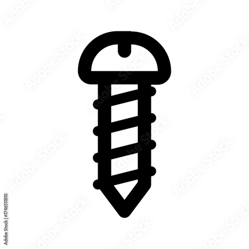 screw line icon
