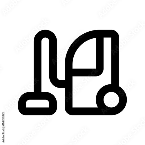 vacuum cleaner line icon
