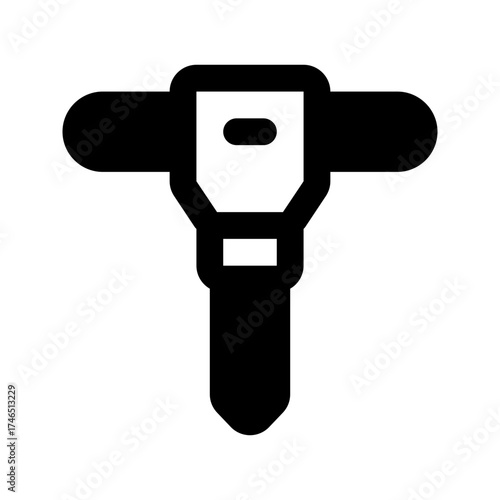 jackhammer line icon