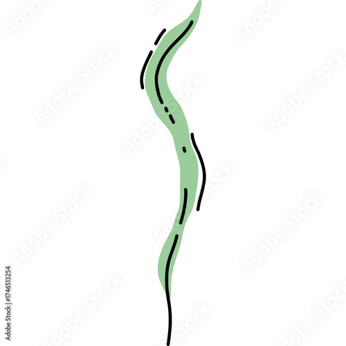 This is an elegant green wa...