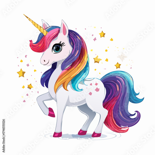Glitzerndes Einhorn