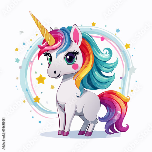 Glitzerndes Einhorn