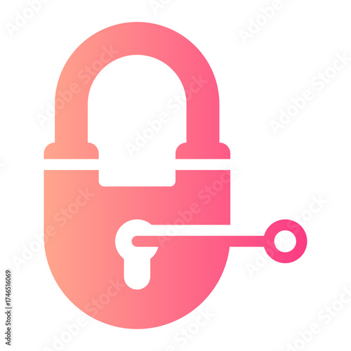 padlock gradient icon