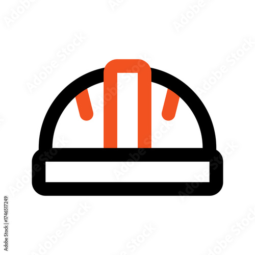 helmet outline color icon